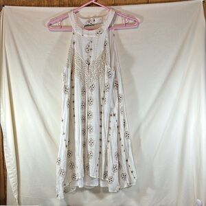 Roxberi Elegant Cream Lace Women's Dress